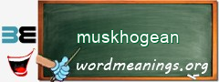 WordMeaning blackboard for muskhogean